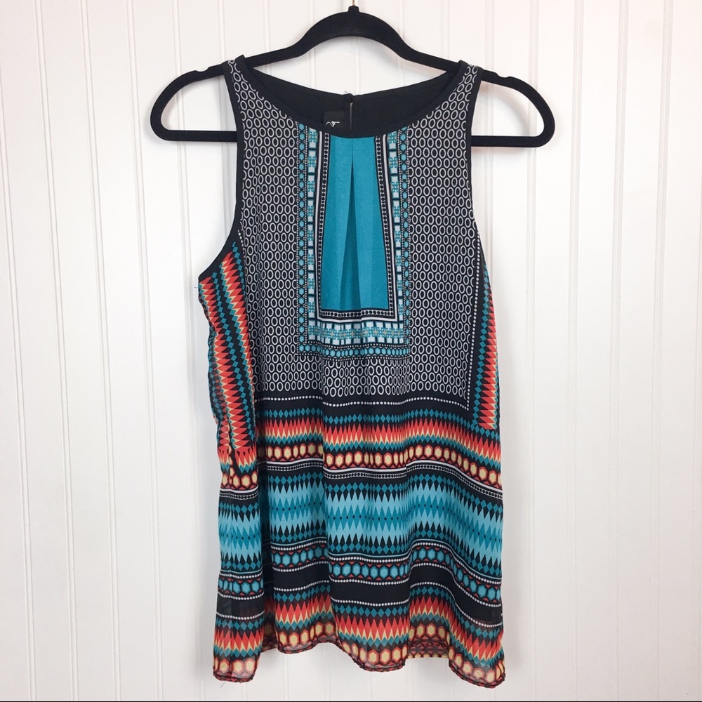 3/$20 Flowy Tribal Color Tank Top